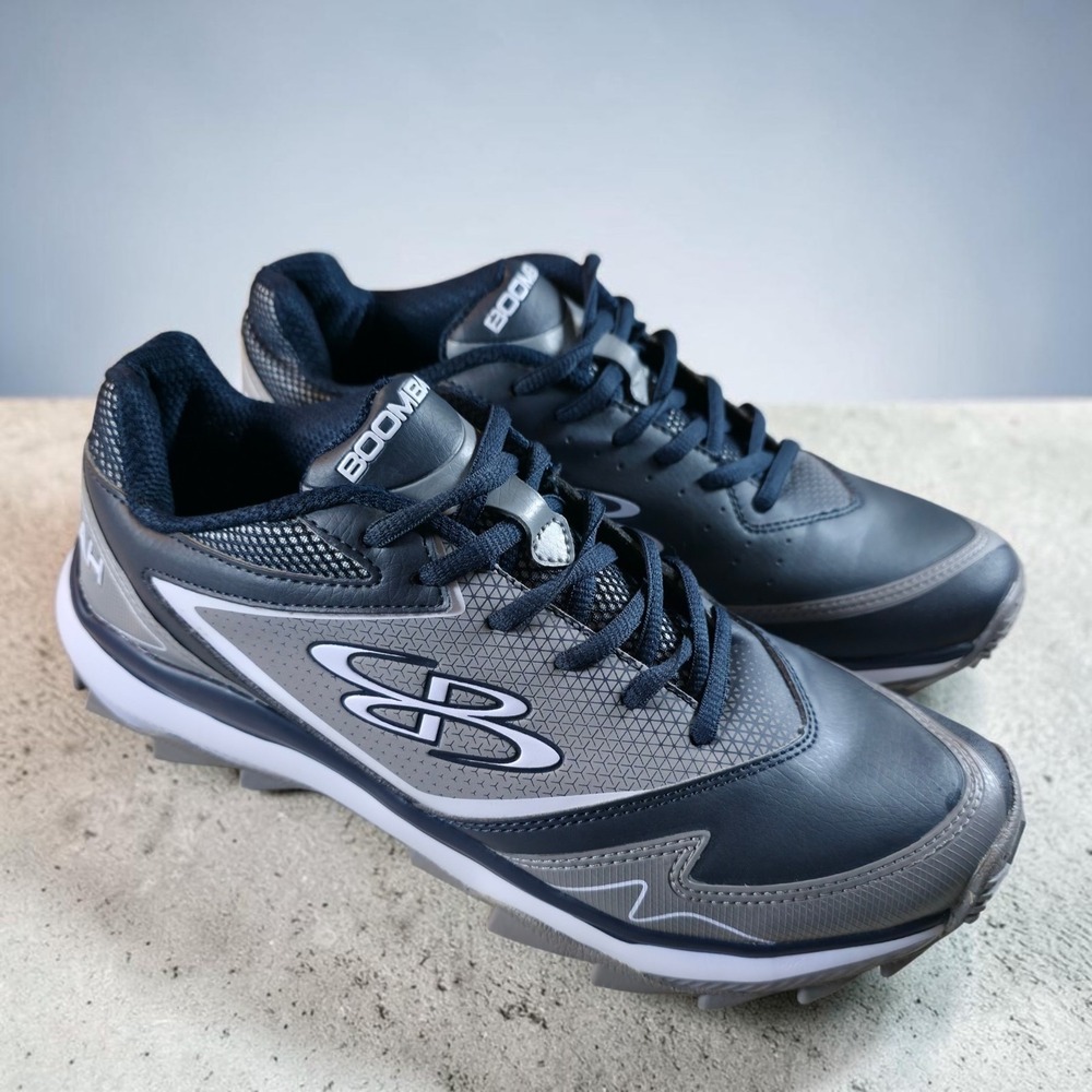 Boombah Turf Shoes Mens Size 11 Navy Blue Gray Shoes Sneakers New